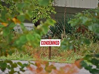Condemned Sign